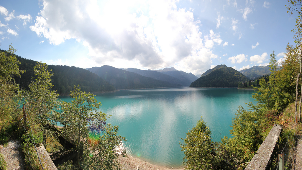 Lago del Sauris, lât di Sauris in friulano, 977 metri sul livello del mare -Provincia di Udine