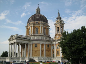 Un lato della basilica