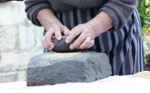 Preparazione del "cuturru"