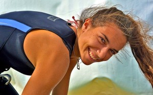 La campionessa mondiale di windsurfing Marta Maggetti