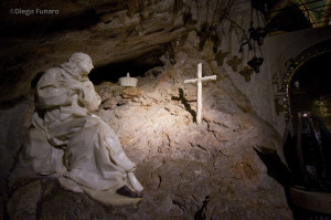 Sacro Speco, statua di San Benedetto