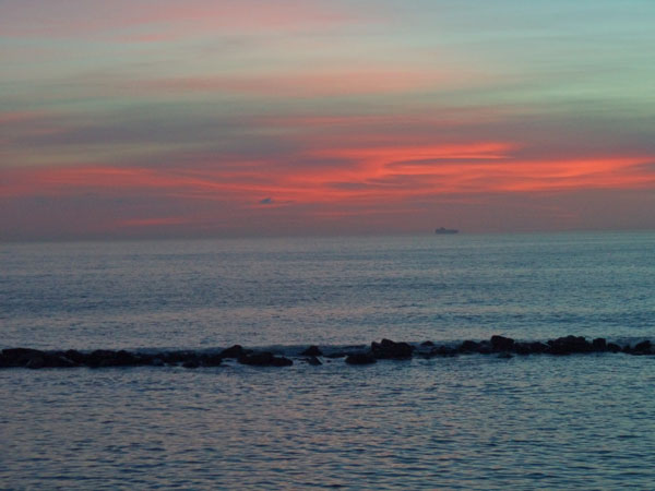 Tramonto a Marina di Massa