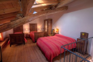 Una delle camere da letto