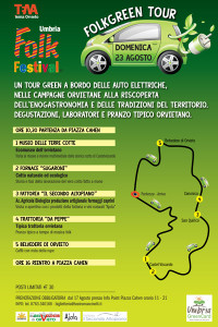 Volantino Folk Green Tour