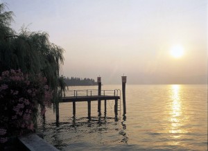 Pontile sul lago di Garda