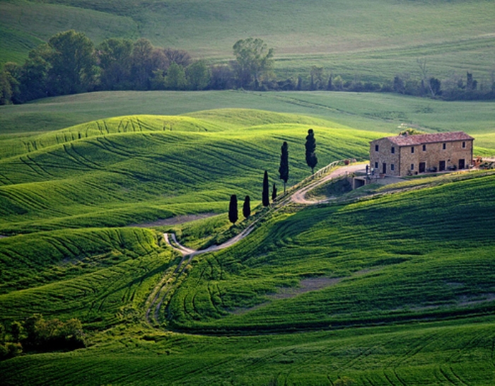Paesaggi Toscani, Pienza, foto tratta da www.viafrancigenatoscana.eu