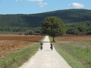 in bici