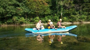 slow rafting in Bela Krajina