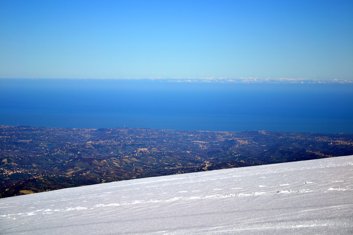 In Abruzzo è possibile sciare vista mare